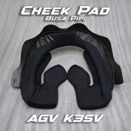 AGV K3SV Helmet Cheek Pad AGV K3SV Aftermarket AGV K3SV Helmet Padding Liner AGV Helmet Foam