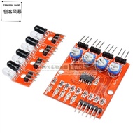 4-Channel Tracking Photoelectric Sensor Black White Line Identification Intelligent Tracking Car Tra