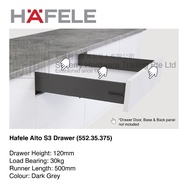 Hafele Alto S3 Drawer System for kitchen drawers