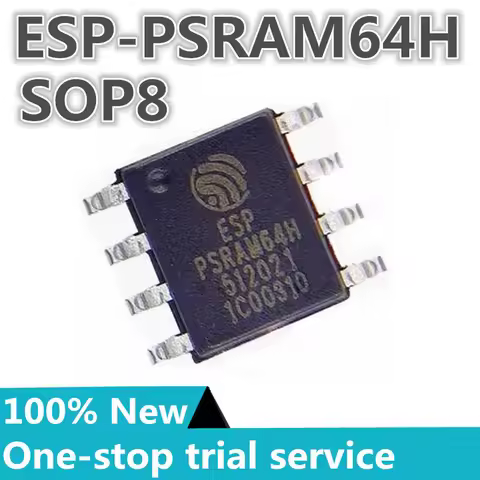2-100pcs %Original ESP-PSRAM64H silk screen PSRAM64H patch SOP8 3.3V 64MBit pseudo-static RAM chip