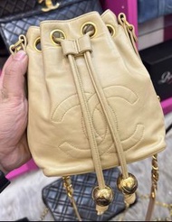 Chanel vintage Bucket Bag  Mini 水桶袋 Beige 米色