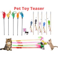 PET TEASER Cat Toy Wand Teaser Wood Teaser Fun Toy Pet Toy interactive Cat Toy Training Teaser