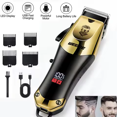 Professional Electric Hair Clipper Kit /Nose Trimmer | USB Charging 0mm Shaver haircut machine for b