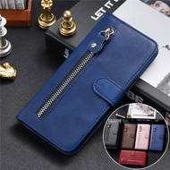 Flip Leather Case For OPPO Reno 11 Pro A79 A59 A2M Realme C67 C55 4G 5G Zipper Money Card Slot Cover
