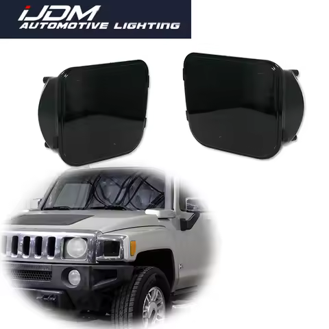 2PCS For Hummer H3 H3T 2006 2007 2008 2009 2010 Car Front Corner Turn Signal Light Cover Shells No B