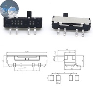 MyriadU 10Pcs 4 Pin Mini Slide Switch On-OFF 3Position Micro Slide Toggle Switch Miniature Horizonta