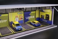 G-FANS 1/64 SPOON Garage Diorama with LEDs 場景模型