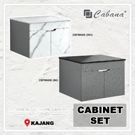 CABANA Stainless Steel Water Proof Bathroom Furniture Table Top Basin Cabinet (WH/BK) CBF 66405 / 66