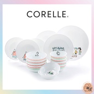 Corelle x (New)Snoopy Camping Tableware For 4 People 16p Set