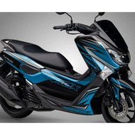 DECAL STIKER STICKER YAMAHA NMAX OLD 150 MOTIF GRAFIS BIRU FULL BODY VARIASI BISA CUSTOME
