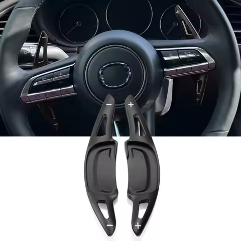 2pcs Aluminum Steering Wheel Shift Paddle For Mazda 3 BP CX30 CX-30 CX50 CX-50 CX60 CX-60 CX90 CX-90