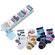 MKBS  Gift Set Sock 7 pairs Infant Baby Sock Gift Set Newborn Baby Girl Boy Socks NB-6m With Box