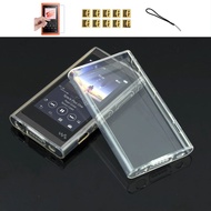 Soft Clear TPU Protective Skin Case Cover For Sony Walkman NW A50 A55 A56 A57 A55HN A56HN A57HN with Screen Protector and Strap