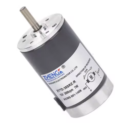 ZYTD-38SRZ-R 7W Torque Brushed Electric Motor 12V 24V DC 2000RPM 3000RPM 4000RPM 5000RPM High Speed 