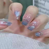 MIISOO Kuku Palsu Fake Nail Art 3d Kuku Palsu Tahan Air Nail Art Fashion Free Lem