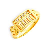 Top Cash Jewellery 916 Gold Half Abacus Ring