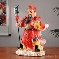 Zhenyi Factory Wholesale Buddha Statue Lord Guan the Second Statue Chinese Red Auspicious Cloud Stand Guan Gong Go