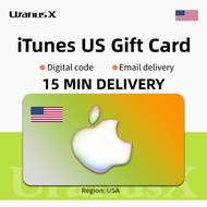 บัตร App Store iTunes Gift Card US Apple Card USA รหัสบัตรของขวัญ $2~$400 USD⚡iTunes Card เติมเงิน ข