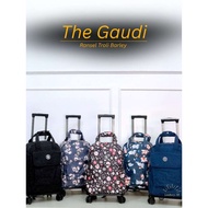 [THE GAUDI] BARLEY KOREAN FASHION TROLLEY BACKPACK WATERPROOF PARACHUTE MATERIAL 4 WHEELS IMPORTED F