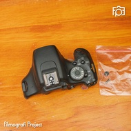 Top Cover Body Case Canon 600d T3i Kiss X5 - Spareparts Used Second