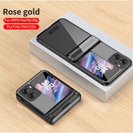 FZT Case for Oppo Find N2 Flip 5G Fashion Phone Case PC All Inclusive Folding Cover Hinge Transparen