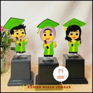 Custom Acrylic Graduation Trophy - Award Trophy