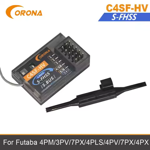Corona RC C4SF-HV 2.4GHz Futaba FHSS/S-FHSS Compatible Receiver SBUS For 3PL, 3PRKA, 4PLS, 4PX, 4GRS