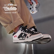 MADEN brand workwear style mens youth 2024 autumn new personalized Tetris game board shoes mens shoe