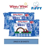 Fiffy Wet Tissue 2x30 sheets Value Pack