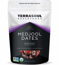 Terrasoul Superfoods Organic Medjool Dates, 2 Lbs - Soft Chewy Texture | Sweet Caramel Flavor | Farm