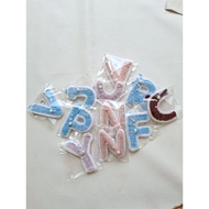 [Dari Disinta] Keychain Letter Pipe/ Keychain/ gembul Keychain Pipe Letter Keychain Initial/ Keychai