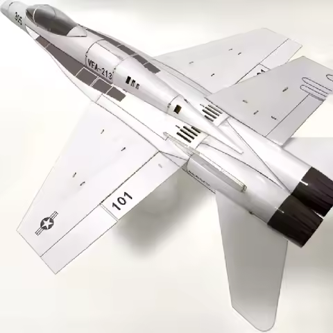 New Rc Fixed Wing Model Aircraft F18 Dual 30 Channel Remote Control Diy Model Aircraft Desktop Ornam