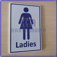Gent Toilet Writing Board / Ladies Gent Toilet Sign Board / Ladies - Karya Mulya