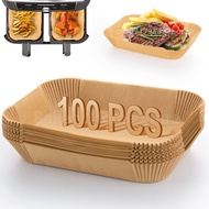【YF】 Rectangle Airfryer Baking Paper Liner Oilproof Non-Stick Mat for Foodi Fryer Accessories