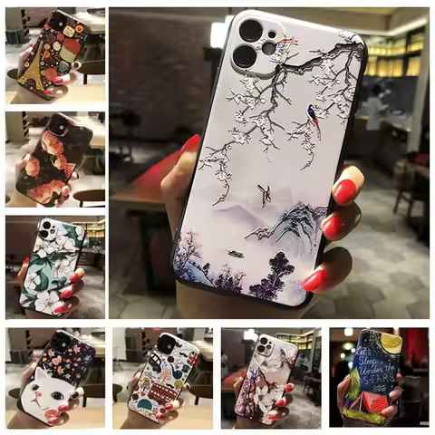 3D Relief Phone Case For Vivo Y35 2022 Case For Vivo Y35 4G Silicon Cover For Vivo Y35 Case VivoY35 