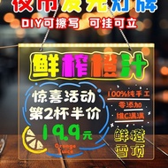 Papan pengiklanan pendarfluor tulisan tangan, papan iklan bercahaya LED, papan paparan gerai, papan 