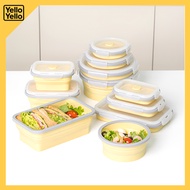 DAISO Collapsible Silicone Container Square Round 350ml 500ml 1100ml 1250ml Safe Food Grade