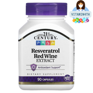 21st Century Resveratrol Red Wine Extract 90 Capsules