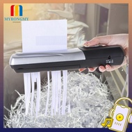 MYRONGMY Handheld USB Shredder Portable Paper Documents Cutting Tool Shredders Office Home Paper Shredders