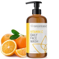 Vitamin C Face Wash Daily Cleanser w/Marine & Plant Extracts & Retinol | Works to Help Cleaner, Brig
