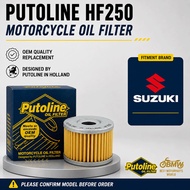 PUTOLINE HF250 Motorcycle Oil Filter｜For Suzuki DL250 V-Strom Gixxer GSX-S250｜Cartridge Oil Filter