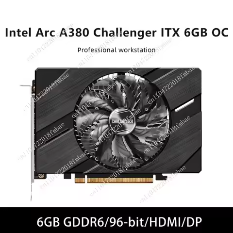 Intel Arc A380 6GB GPU Graphics Card GDDR6 96‑bit PCI‑E 4.0 HDMI DP 8pin Support 500W PSU For