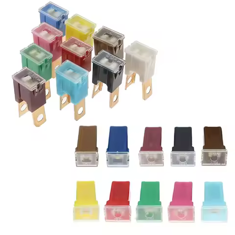 1/5/10Pcs Auto Fuse Connecting Type Long Feet Male Car Fuse 32V 30A 40A 80A 100A 120A Square Car Fus