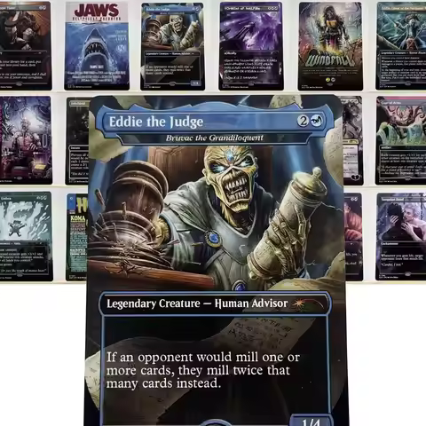 SLD HOLO19//001 Demonic Tutor Proxy Cards Iron Maiden Sol Ring Arcane Signet Home Play Fierce Guardi