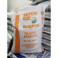 ▨Tateh Aquafeeds Surfer Starter 1kg Tilapia Catfish (Hito) Milkfish Koi Feeds Floating Pellets