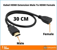 KABEL HDMI Extension 30CM MALE To FEMALE