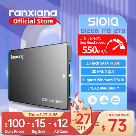 Fanxiang SSD S101Q 2.5 inch SATA SSD 256GB 512GB 1TB 2TB 560MB/s Hard Drive SATA3.0 Internal Solid S