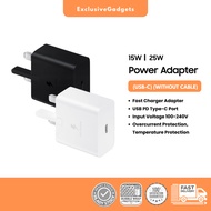 Samsung Power Adapter 15W/ 25W Type-C to Type-C Fast Charger without Cable