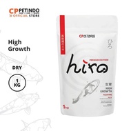 Hiro Premium Koi High Growth Size M 1kg Koi Pellet, CPPETINDO Hiro Premium Koi Fish Food 5mm - 1kg