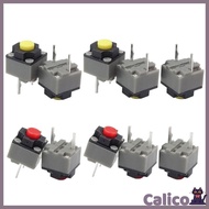 5PCS  Mute Button 6x6x7.3 Silent Switch  Mouse Wired Mouse Button